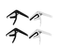 Mikinona 4pcs Plastic Guitar Capo Set Universal Multi-function Tone Modifying Clip for Acoustic Electric Guitars Adjustable Tension Ergonomic Grip