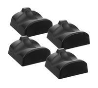 Mikinona 4pcs Portable Ocarina Holder Stand, Abs Musical Instrument Stand for 12-hole Ceramic Flute, Black Stylish and Simple Design, Versatile Function to Prevent Tipping,