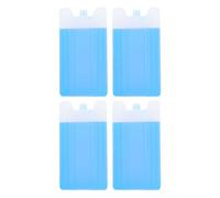 Mikinona 4pcs Pre-Filled Ice Packs - Reusable Fan Freezer Cooling Packs for Mini Air Conditioner Fan Or Cooler - 400ml Fresh Keeping Ice Box for Lunch Boxes Travel Food Parties