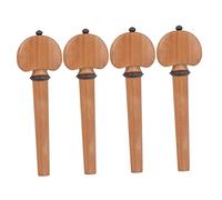 Mikinona 4pcs Professional Cello Tuning Pegs Wood Craft Tuning Pegs for String Instruments