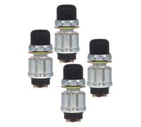 Mikinona 4pcs Push Button Start Switch for Cars Trucks Boats Rvs Heavy Duty Momentary Ignition with Black Cap for Instant Engine Startup in Industrial Machinery