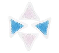 Mikinona 4pcs Reusable Hot Cold Gel Ice Packs Portable Cooling Bags for Injury Relief Swelling Sports Therapy Blue and Rosy