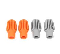 Mikinona 4pcs Silent Drum Drumstick Caps Practice Pad Drumming Accessories Elastic Silicone Drum Stick Protectors