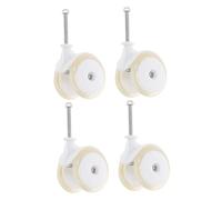 Mikinona 4pcs Silent No Noise Stroller Wheel Casters Replacement for Walker Smooth Rolling PU Mobility Wheels for Learning Stable Caster Accessories