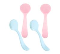 Mikinona 4pcs Silicone Face Cleansing Brush Tool for Blackhead Removal Face Wash Scrubber Exfoliator for Daily Facial Care Routine