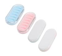 Mikinona 4pcs Stylus Pen Tip Organizer Box with Multi-compartment Design for Travel and School Protective Nib Holder for Touch Screen Pens Compact Storage Case for Efficient Stylus Nib