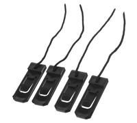 Mikinona 4pcs Surfboard Tail Rudder Clip Durable Split Surf Fin Accessory for Inflatable Paddle Boards Black Enhances Stability Direction for Surfing