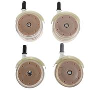 Mikinona 4PCS Swivel Walker Replacement Wheels Caster Wheel Parts for Walkers Sturdy Trolley Casters Suitable for Accessories and Stroller Back