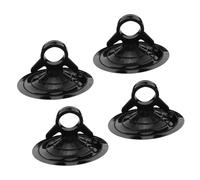 Mikinona 4pcs Thicken Suction Cups for Car Windshield Sunshade Holders Black Adhesive Pads for Front Automobile Curtains Secure Grip for Dashboard and Smooth Surfaces