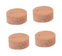 Mikinona 4Pcs Tuba Cork Pads Replacement Accessories Khaki Cork Key Cushions Instrument Repairing Tuba Water Key Pads