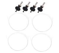 Mikinona 4pcs Ukulele Tuning Pegs for Small Guitar Guitar Pegs Acoustic Ukulele String Pin Machines Head Classical Tuners for DIY Parts Black