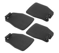 Mikinona 4pcs Universal Plastic Wheelchair Footrests ABS Replacement Footplates with Leg Rest Elevating Function, Wheelchair Accessories for and Adults
