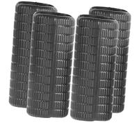 Mikinona 4pcs Violin Bow Grip Replacement Rubber and Horsehair Practical Musical Instrument Accessory for Student Violin Players