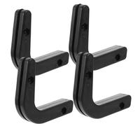Mikinona 4pcs Wall Mount Barbell Hanger Rack for Commercial Use PP Plate Weight Plates Holder Space-saving Barbell Storage for Home Gym Equipment