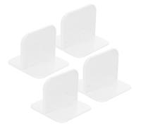 Mikinona 4pcs White Plastic Playpen Stabilizer Holder Anti-Skid Features to Secure Playpen to The Ground, Safety Accessory for Children's Play Areas