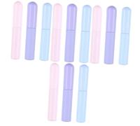 Mikinona 4sets Silicone Lip Brush Set for Lipstick Lip Mask Applicator Overnight Moisturizing Makeup Brush for Women 3pcs*4