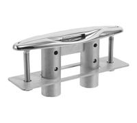 Mikinona 5 Inch Stainless Steel Pop up Retractable Boat Cleat with Backing Plate, Marine Deck Rope Cleat for Boat Mooring and Sailing Hardware