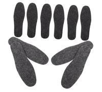 Mikinona 5 Pairs Winter Warm Felt Insoles for Shoes Unisex Comfortable Sweat-Absorbing Breathable Shoe Pads Lightweight Inserts for Cold Weather