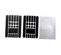 Mikinona 5 Sheets Carbon Fiber Black Bike Protective Stickers Self Adhesive Chain Guard for Mountain and Road Bikes Durable Scratch Resistant Frame Protector Easy to Install