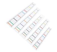 Mikinona 5 Sheets Cello Finger Guide Set Intonation Paper PVC Sticker Quick Disassembly Syllable Position Labels for Beginner Practice