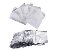 Mikinona 500pcs Makeup Remover Pads Manicure Foil Wraps for Nail Polish Remover Aluminum Cotton Travel-friendly Home Salon Use