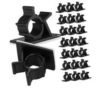 Mikinona 50Pcs Adjustable Cable Organizers Self-adhesive Cord Clips Multi-function Electrical Cord Management for Home Office Desk Appliance Wires