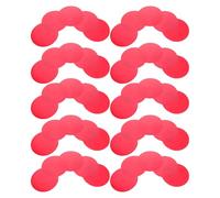 Mikinona 50pcs Ambient Light Change Film Correction Gel Light Filter Sheets Overlays for Changing Mood Lighting Filters for Downlights LED Lamps Stage Lamp Warm Circle Sticker