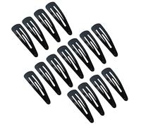 Mikinona 50pcs Black Hair Clips for Girls Boys and Girls Metal Epoxy Snap Hair Barrettes Accessories for Boy Fine