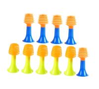 Mikinona 50Pcs Colorful Little Trumpet for Abs Material Musical Horns with Crisp Sound Fun Flute Squeeze Instruments Birthday and Christmas