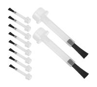 Mikinona 50pcs Disposable Nail Brush Replacement Heads Soft Bristles for Manicure Nail Polish Liquid Application Salon and Home Use Nutrient Oil Care