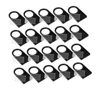 Mikinona 50pcs Electrical Switch Indicator Plates for Round Hole Push Button Switches Plastic Identification Sign for Industrial Equipment Enhanced Visibility and Easy Installation