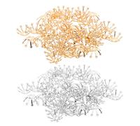 Mikinona 50pcs Flower Simulation Diy Craft Material Handmade Decor Hairpins Accessories for Festival Decorations