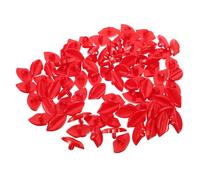 Mikinona 50pcs Lip Shape Overcoat Buttons for Doll Making and Clothing Decoration DIY Sewing Accessories for Craft Mouth Parts Vibrant Red Garment Buttons for Creative Doll Faces and