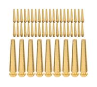 Mikinona 50pcs Metal Cribbage Board Pegs Golden Portable Set for Travel
