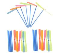 Mikinona 50pcs Plastic Flying Dragonfly for Outdoor Fun Hand Whirl Helicopter Spin Whirling Dragonfly Boys Random Color