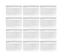 Mikinona 50pcs Plastic Hair Combs Teeth for Bun Updo Maker Wedding Bridal Veil Combs Hair Accessories