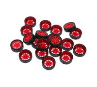 Mikinona 50PCS Plastic Rc Car Wheels with Axle for DIY Model Truck Robot Science Projects Replacement Parts for Engineering and Robotics Kits