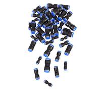 Mikinona 50pcs Quick Connect Air Hose Fittings Connect Pneumatic Connectors for Tubing Easy Installation Airline Repair Kit