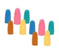 Mikinona 50Pcs Rubber Protectors Non Slip Reusable Covers for Office Gardening and Crafts Durable Finger Guards for Safe Handling of Sharp Tools