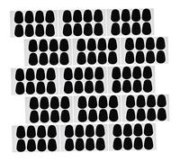 Mikinona 50pcs Silicone Alto Tenor Saxophone Pads Adhesive Sax Cushion Replacement for Broken Worn Instrument Parts Mouthpiece Accessories