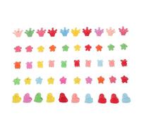 Mikinona 50Pcs Small Hair Claw Clips for Non-slip Jaw Grip Clamp Hair Accessories with Cute Star Flower Heart Crown Designs