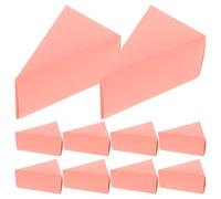 Mikinona 50pcs Triangle Cake Boxes Paper Material Practical Sugar Container Lovely Presents Cases for Home Party Pink Creative Candy Storage for Boy Girl Christmas Year