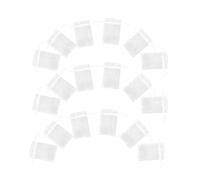 Mikinona 50pcs White Organza Drawstring Bags Soft Mesh Favor Pouches for Jewelry Candles Party Favors Reusable Elegant Packaging for Weddings and Birthdays