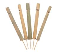 Mikinona 5pcs Bamboo Bird Call Whistle Bird Flute Slide Whistle for Teens Beginners Outdoor Activities Caller Training