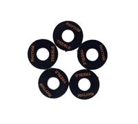 Mikinona 5pcs Black Guitar Toggle Plate Rhythm Treble Washer Rings Replacement Parts for Electric Guitar and Easy to Install