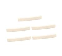 Mikinona 5pcs Bone Guitar Nut Replacement for Acoustic and Electric Guitars Pre-slotted 0.63x0.34cm for Musical Instruments