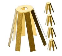 Mikinona 5pcs Brass Golf Shaft Adapter Shims Octopus Type Fitting Tool for Maximum Stability and Versatility Design for Different Ball Essential Golf Accessories for Improved Performance