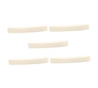 Mikinona 5pcs Curved Bone Guitar Nuts 4x0.63x0.34cm Guitar Nut Blanks Instrument Replacement Parts