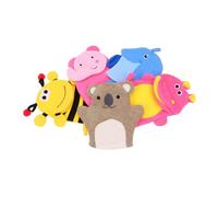 Mikinona 5pcs Dual-purpose Cartoon Bath Gloves for Gentle Exfoliating Scrubbing Towels Soft Lightweight Bathing Accessories for Boy Girl