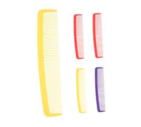 Mikinona 5pcs Giant Oversized Comb for Halloween Carnival Pranks and Cosplay Jumbo Wide Tooth Plastic Hair Combs Red Yellow Purple Funny Exaggerated Photo Props for Stage Performances and